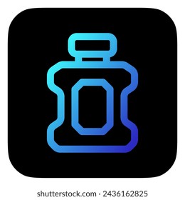Icono de vector de enjuague bucal editable. Odontología, salud, medicina. Parte de una gran familia de iconos. Perfecto para interfaces web y aplicaciones, presentaciones, infografías, etc