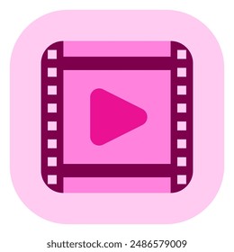 Editable movie clip, trailer vector icon. Movie, cinema, entertainment. Part of a big icon set family. Perfect for web and app interfaces, presentations, infographics, etc