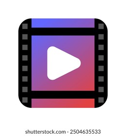 Editable movie clip, trailer vector icon. Movie, cinema, entertainment. Part of a big icon set family. Perfect for web and app interfaces, presentations, infographics, etc