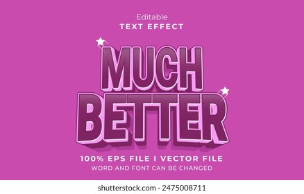 editable much better text effect.typhography logo