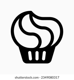 Editable muffin, cupcake, cake vector icon. Bakery, cooking, food. Part of a big icon set family. Perfect for web and app interfaces, presentations, infographics, etc