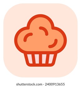 Editable muffin, cupcake, cake vector icon. Bakery, cooking, food. Part of a big icon set family. Perfect for web and app interfaces, presentations, infographics, etc