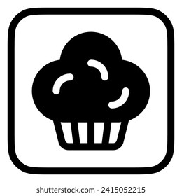 Editable muffin, cupcake, cake vector icon. Bakery, cooking, food. Part of a big icon set family. Perfect for web and app interfaces, presentations, infographics, etc