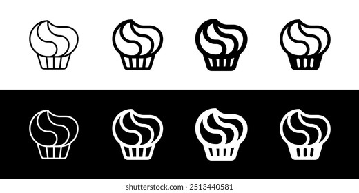 Editable muffin, cupcake, cake vector icon. Bakery, cooking, food. Part of a big icon set family. Perfect for web and app interfaces, presentations, infographics, etc