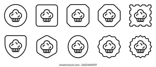 Editable muffin, cupcake, cake vector icon. Bakery, cooking, food. Part of a big icon set family. Perfect for web and app interfaces, presentations, infographics, etc