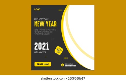 Editable multipurpose social media post banner design template