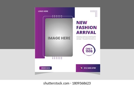 Editable multipurpose social media post banner design template