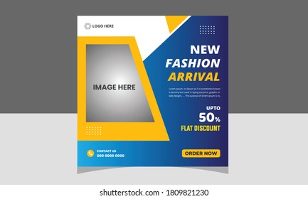 Editable multipurpose social media post banner design template