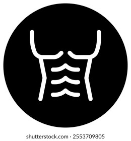 Editable muscular body vector icon. Part of a big icon set family. Perfect for web and app interfaces, presentations, infographics, etc