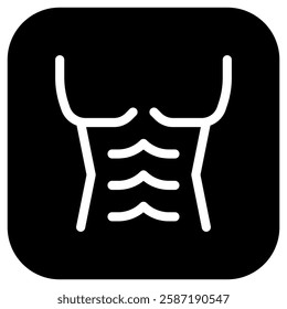 Editable muscular body vector icon. Part of a big icon set family. Perfect for web and app interfaces, presentations, infographics, etc