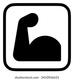 Editable muscular hand vector icon. Part of a big icon set family. Perfect for web and app interfaces, presentations, infographics, etc