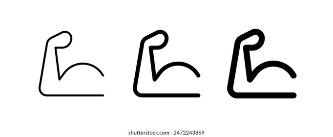 Editable muscular hand vector icon. Part of a big icon set family. Perfect for web and app interfaces, presentations, infographics, etc