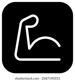 Editable muscular hand vector icon. Part of a big icon set family. Perfect for web and app interfaces, presentations, infographics, etc