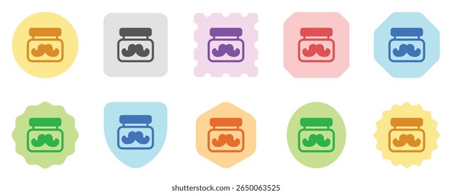 Ícone de vetor de creme de bigode editável. Barbearia, estilo de vida, preparação. Parte de uma grande família de conjuntos de ícones. Perfeito para interfaces web e app, apresentações, infográficos, etc