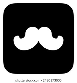 Editable mustache vector icon. Barbershop, lifestyle, grooming. Part of a big icon set family. Perfect for web and app interfaces, presentations, infographics, etc