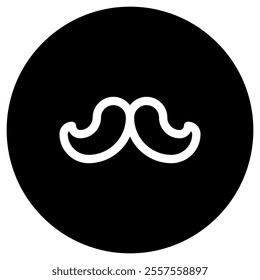 Editable mustache vector icon. Barbershop, lifestyle, grooming. Part of a big icon set family. Perfect for web and app interfaces, presentations, infographics, etc