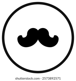 Editable mustache vector icon. Barbershop, lifestyle, grooming. Part of a big icon set family. Perfect for web and app interfaces, presentations, infographics, etc