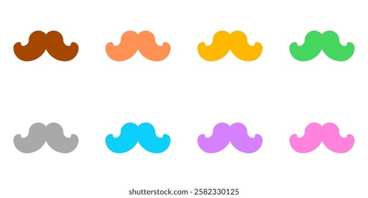 Editable mustache vector icon. Barbershop, lifestyle, grooming. Part of a big icon set family. Perfect for web and app interfaces, presentations, infographics, etc