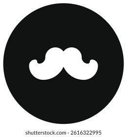 Editable mustache vector icon. Barbershop, lifestyle, grooming. Part of a big icon set family. Perfect for web and app interfaces, presentations, infographics, etc