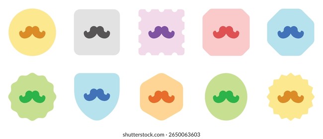 Editable mustache vector icon. Barbershop, lifestyle, grooming. Part of a big icon set family. Perfect for web and app interfaces, presentations, infographics, etc