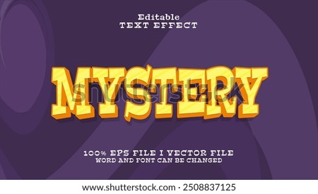 editable mystery text effect.typhography logo
