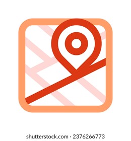 Editable navigation app vector icon. Map, location, navigation. Part of a big icon set family. Perfect for web and app interfaces, presentations, infographics, etc