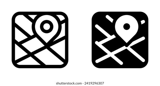 Editable navigation app vector icon. Map, location, navigation. Part of a big icon set family. Perfect for web and app interfaces, presentations, infographics, etc