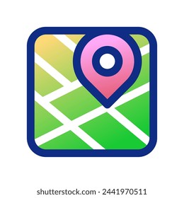 Editable navigation app vector icon. Map, location, navigation. Part of a big icon set family. Perfect for web and app interfaces, presentations, infographics, etc