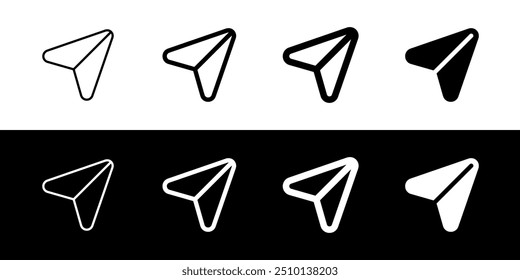 Editable navigation arrow vector icon. Map, location, navigation. Part of a big icon set family. Perfect for web and app interfaces, presentations, infographics, etc