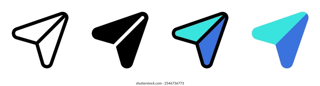 Editable navigation arrow vector icon. Map, location, navigation. Part of a big icon set family. Perfect for web and app interfaces, presentations, infographics, etc