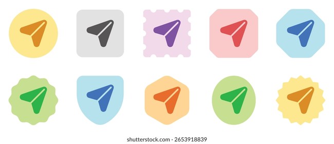 Editable navigation arrow vector icon. Map, location, navigation. Part of a big icon set family. Perfect for web and app interfaces, presentations, infographics, etc