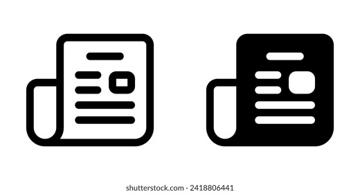 Editable newspaper, newsletter vector icon. Part of a big icon set family. Perfect for web and app interfaces, presentations, infographics, etc