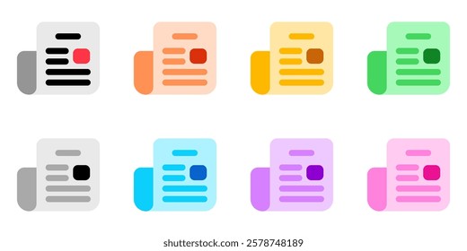 Editable newspaper, newsletter vector icon. Part of a big icon set family. Perfect for web and app interfaces, presentations, infographics, etc