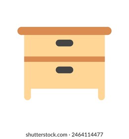 Editable nightstand, drawer, cabinet vector icon. Part of a big icon set family. Perfect for web and app interfaces, presentations, infographics, etc