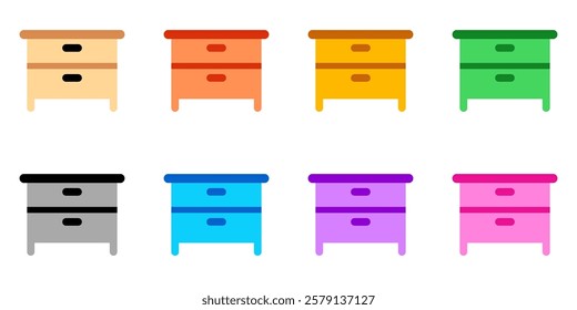 Editable nightstand, drawer, cabinet vector icon. Part of a big icon set family. Perfect for web and app interfaces, presentations, infographics, etc