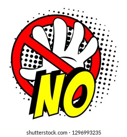 editable no comic balloon text vector, modern design, with halftone and retro style, simple model 