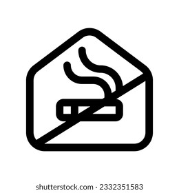 Editable no smoking room vector icon. Part of a big icon set family. Perfect for web and app interfaces, presentations, infographics, etc