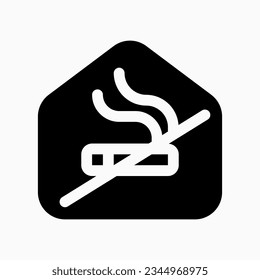 Editable no smoking room vector icon. Part of a big icon set family. Perfect for web and app interfaces, presentations, infographics, etc