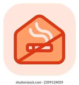 Editable no smoking room vector icon. Part of a big icon set family. Perfect for web and app interfaces, presentations, infographics, etc