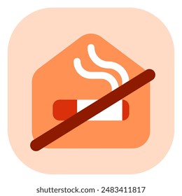 Editable no smoking room vector icon. Part of a big icon set family. Perfect for web and app interfaces, presentations, infographics, etc