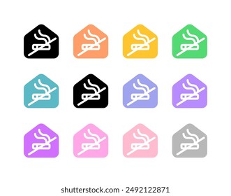 Editable no smoking room vector icon. Part of a big icon set family. Perfect for web and app interfaces, presentations, infographics, etc