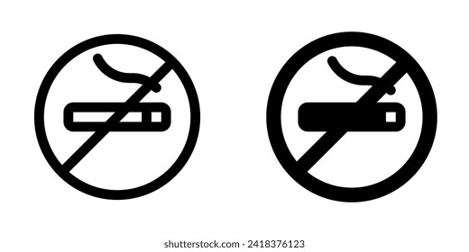 Editable no smoking sign vector icon. Part of a big icon set family. Perfect for web and app interfaces, presentations, infographics, etc