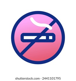 Editable no smoking sign vector icon. Part of a big icon set family. Perfect for web and app interfaces, presentations, infographics, etc