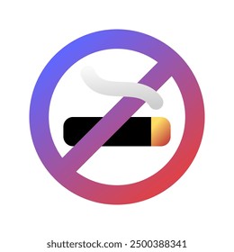 Editable no smoking sign vector icon. Part of a big icon set family. Perfect for web and app interfaces, presentations, infographics, etc