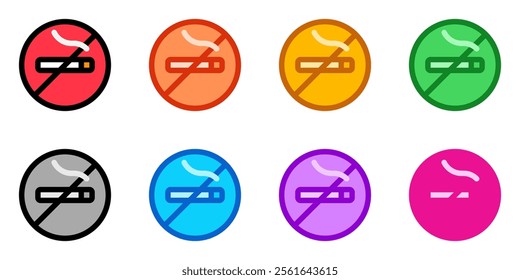 Editable no smoking sign vector icon. Part of a big icon set family. Perfect for web and app interfaces, presentations, infographics, etc