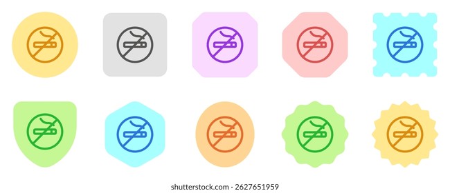 Editable no smoking sign vector icon. Part of a big icon set family. Perfect for web and app interfaces, presentations, infographics, etc