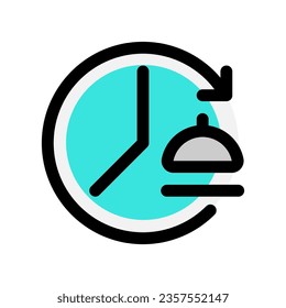 Orden sin paro editable, servicio, icono del vector de cocina. Parte de una familia de iconos grandes. Perfecto para interfaces web y de aplicaciones, presentaciones, infografías, etc
