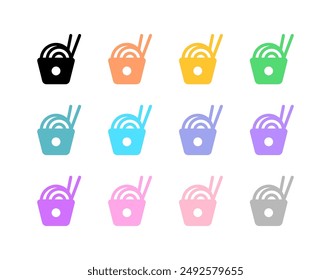 Editable noodle, ramen, chinese food vector icon. Part of a big icon set family. Perfect for web and app interfaces, presentations, infographics, etc