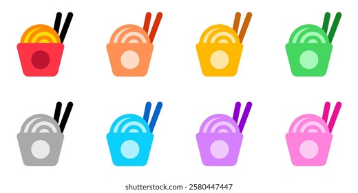 Editable noodle, ramen, chinese food vector icon. Part of a big icon set family. Perfect for web and app interfaces, presentations, infographics, etc