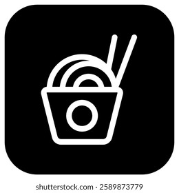 Editable noodle, ramen, chinese food vector icon. Part of a big icon set family. Perfect for web and app interfaces, presentations, infographics, etc